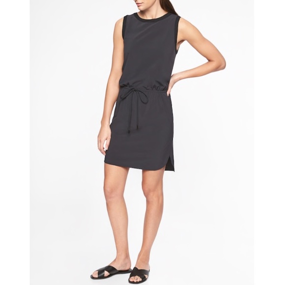 Athleta Dresses & Skirts - Athleta Black Rincon Drawstring Waist Dress (S)
